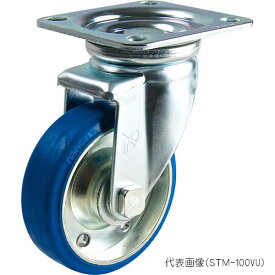 ☆ナンシン　STM-100VU　産業用キャスター　自在　100φ　ウレタン(B入)