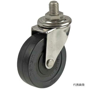 ☆ナンシン SU-SEL-75RL ステンレスキャスター 自在 ゴム車輪