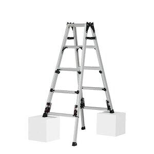 【法人向け】【代引き不可】☆ピカ/PiCa SCN-150B 四脚アジャスト式はしご兼用脚立 (上部操作タイプ) スタッピー SCN シリーズ 天板の高さ:1.24〜1.55m 【時間指定不可】