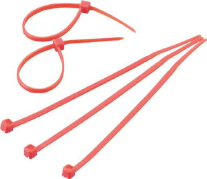 ��TRUSCO/�g���X�R���R�@�J���[�P�[�u���^�C�@�ԁ@�@TRCVR200�@100�{�@�R�[�h�i2995964�j