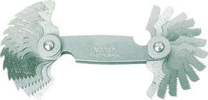 ☆TRUSCO/トラスコ中山 ピッチゲ−ジJIS測定サイズ0.25〜6.0mm60°21枚組  JIS  コード(2295814)