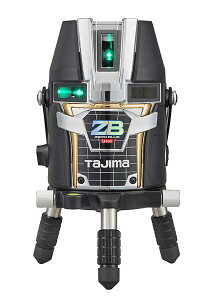☆TAJIMA/タジマ ZEROBL-KJY ゼロブルーリチウム−KJY (ZERO BLUEリチウム‐KJY) ブルーグリーンレーザー墨出し器 本体のみ ジンバル式レーザー リチウムイオン充電池7424仕様 矩十字 横