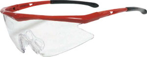 ☆TRUSCO/トラスコ中山 TSG1856RE 一眼型安全メガネ スポーツタイプ フレームレッド レンズクリア   (3658333)