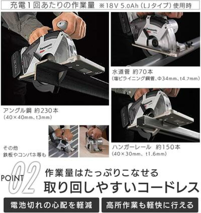 楽天市場】パナソニック 充電パワーカッター135 EZ45A2 デュアル 14.4V 
