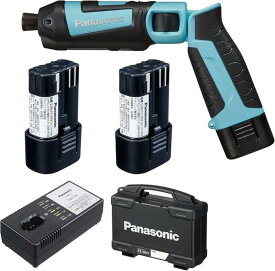 【1.9Ah新登場】パナソニック 充電スティック インパクトドライバー EZ7521F07D-A(青) (7.2V1.9Ah電池パック×2個/充電器/ケース付)トルク25N・m ワイド・スポットLED搭載 (Panasonic)