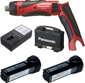 【1.9Ah新登場】パナソニック 充電スティックドリルドライバー EZ7410 3.6V 21段クラッチ 高速・低速切替 オートストップ機能 EZ7410F03D-R(赤)