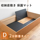 【収納底敷き用 保護マット】ダブルサイズ/2分割畳タイプこうひんベッド専用