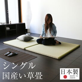 畳ベッド シングル 置くだけ フローリング畳 い草 畳2枚1セット 日本製 1年間保証 【おくだけフローリング畳ベッド 国産い草畳】 おすすめ シングルベッド 置き畳 たたみベッド