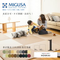 置き畳 セキスイ 美草 migusa 畳 琉球畳 たたみ 置き畳 ユニット畳 樹脂製畳 70cm　82cm 1枚単品 日本製 …