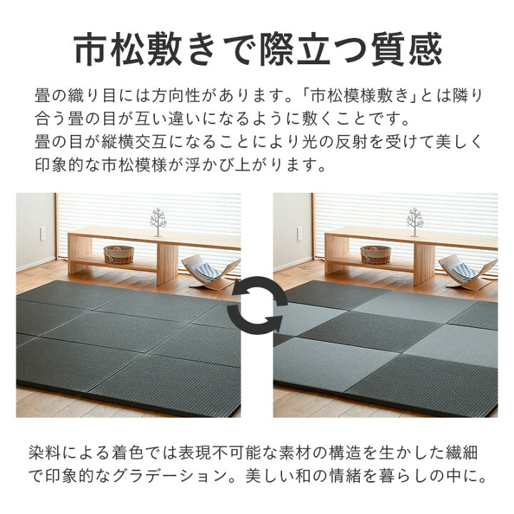 楽天市場】畳 琉球畳 たたみ 置き畳 ユニット畳 和紙製畳 70cm×70cm 9 