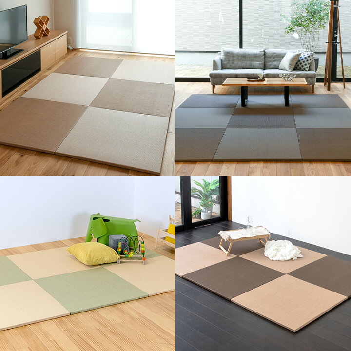 楽天市場】畳 琉球畳 たたみ 置き畳 ユニット畳 和紙製畳 82cm×82cm 3 