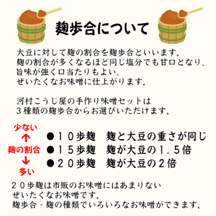 米麹味噌づくりセット　仕上がり約7.2kg 手作り味噌セット 玄米麹 無農薬材料 置くだけMJ2 発酵袋2枚付き