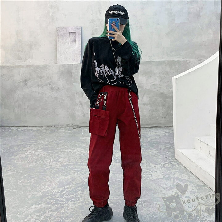 Ins大人気ボトムス カーゴパンツ スポーティ ヒップホップ ダンス 衣装 韓国ファッション ストリート風 個性的 服 原宿系 男女兼用 特別価格