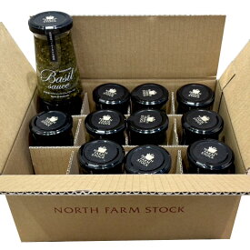 North Farm Stock　北海道バジルソース（ジェノベーゼ）110g×12個（1ケース）業務用　まとめ買い　箱買い　ハーブ　パスタソース　サラダソース　ノースファームストック