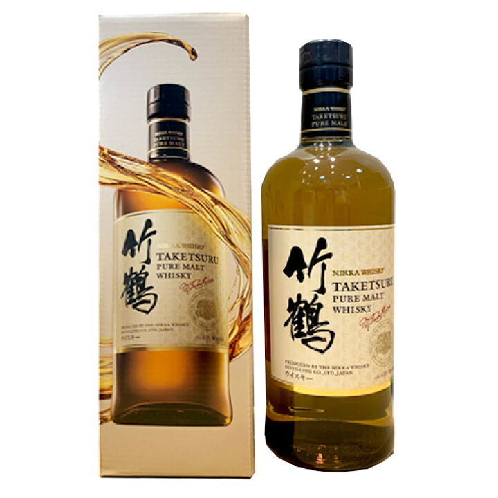 楽天市場】ニッカウイスキー 竹鶴 ピュアモルト NEW (700ml) ☆化粧箱 