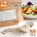 【小袋調味料】ひとつまみ分のハーブソルト　20食入り ヒビキスパイス 【個包装 携帯 ミニ 使いきり 小分け 個別包装 スパイス 香辛料 バーベキュー　BBQ　キャンプ 旅行　トラベル ハーブ塩 ハーブミックス 香草塩 洋風 塩こしょう 添付 出前】