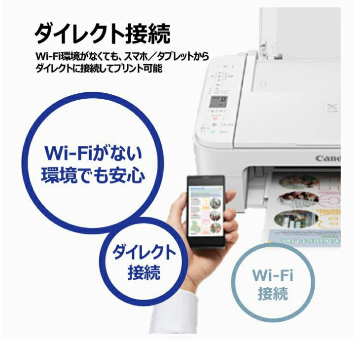 楽天市場 キャノン プリンター インクジェット複合機 Pixus Ts3330 ホワイト Wi Fi 無線lan ワイヤレスダイレクト スマホ プリント コピー スキャン コンパクト 小型 家庭 テレワーク 在宅勤務 Oneショップ