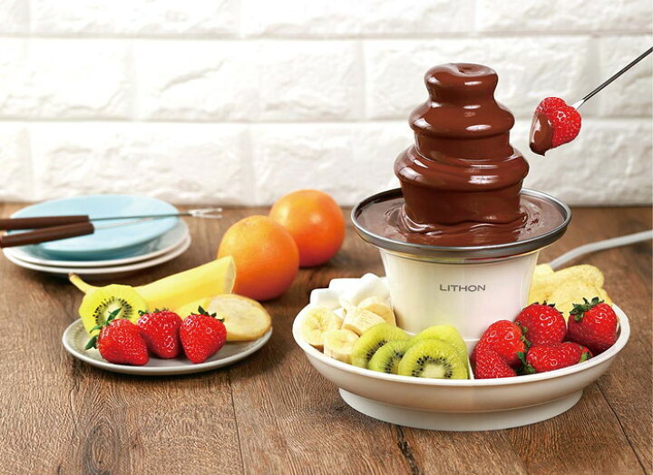 楽天市場 チョコレートファウンテン チョコレートフォンデュ チーズフォンデュ チョコフォンデュ ツリー タワー ショコラ 電気 ライソン マルチファウンテン Kdfd 003w おうち ビュッフェ 女子会 ホームパーティ 巣ごもり 子ども会 送料無料 北海道 沖縄 離島は適用
