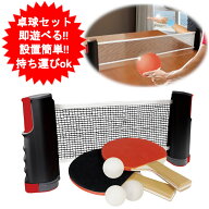 卓球セット おうちで卓球セット ラケット ピンポン ネット ピン球 セット バーベキュー アウトドアのお供…