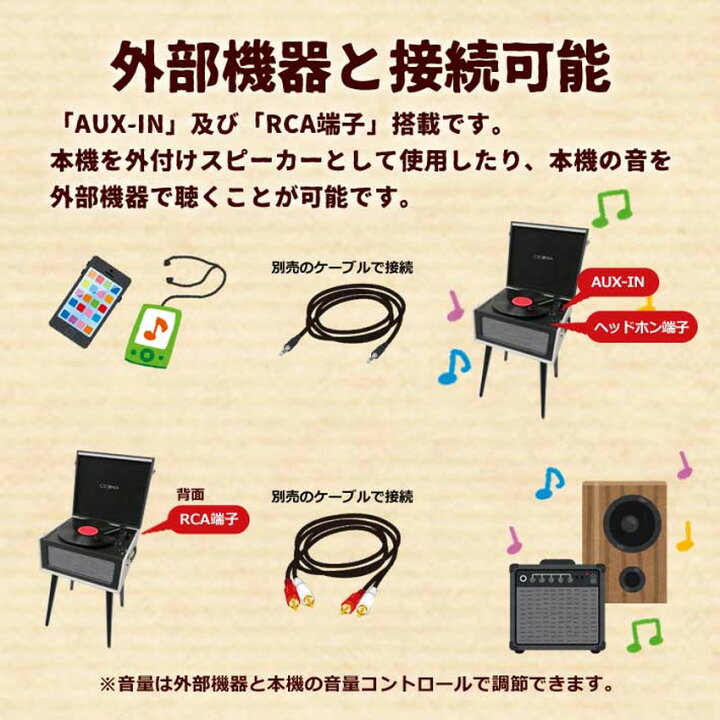 楽天市場】レコードプレーヤー CICONIA クラシカルレコードテーブル お 