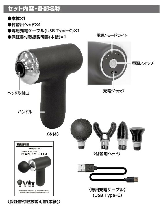 電動マッサージガン 女性マッサージ器 使い方 楽天市場 マッサージガン 