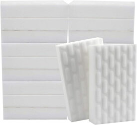 【P2倍！20個セット】 メラミンスポンジ 業務用 洗剤なしでキレイに 2倍圧縮タイプ 圧縮 メラミン スポンジ 水で汚れ落とし 2倍圧縮タイプ 抗菌 洗剤いらない 油汚れ/台所/水槽/キッチン/お風呂掃除用 スポンジ キューブ 汚れ落とし 大容量パック