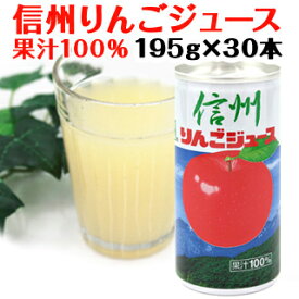 りんごジュース ストレート 100％ 内祝 内祝い ギフト 長野興農 信州りんごジュース 195g×30本