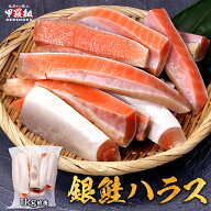 銀鮭ハラス 1kg 大型 定塩 鮭 ぎんさけ さけ サケ はらす 大トロ トロ お弁当 弁当 朝食 おかず グリル B…
