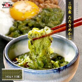 三陸産 たたきめかぶ 40g×10袋 国産 無添加 冷凍 三陸 ヘルシー 海藻 食品 健康 朝食 ダイエット 簡単 時短 夕食 海鮮 味噌汁 ネカブ ねかぶ みみ ミミ かぶ カブ めひび メヒビ 夕食 ネカブ