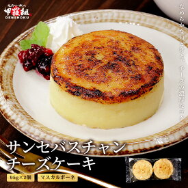 サンセバスチャンチーズケーキ 95g×2個 バスクチーズケーキ チーズケーキ スイーツ 冷凍 デザート 濃厚 クリーミー 焦がし チーズ 自宅用 お取り寄せ 個包装 ギフト ケーキ グルメ 本格 フランス イタリア スペイン スイーツ