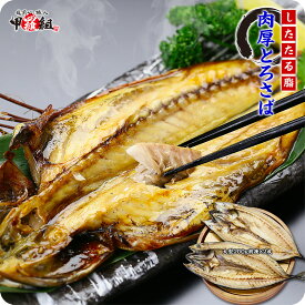 脂がしたたる肉厚とろさば一夜干し大型サイズ2枚【鯖】【さば】【サバ】【干物】【一夜干し】【20】 冷凍食品