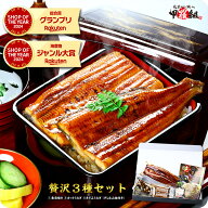 父の日まだ間に合う！送料無料4,999円！希少な超特大サイズの国産うなぎ蒲焼き3種セット（長蒲焼き220g、…