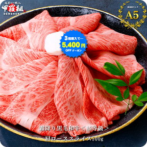 ＼3箱で1箱タダ★5,400円OFFクーポンあり!/最高ランク A5等級 霜降り 国産 黒毛和牛 肩ロース スライス500g【クラシタ】【ハネシタ】【ザブトン】【しゃぶしゃぶ】【すき焼き】【D】
