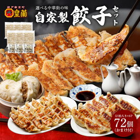 【自家製餃子が総量1.2kg＆おまけ付き！】 72粒 皇蘭餃子 餃子 ぎょうざ ギョウザ ギョーザ 冷凍餃子 冷凍 大容量 業務用 詰め合わせ 送料無料 国産 簡単 食品 惣菜 中華 焼餃子 水餃子 豚肉 惣菜 点心 グルメ ギフト 冷凍食品 お弁当