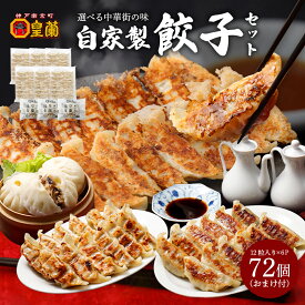 【自家製餃子が総量1.2kg＆おまけ付き！】 72粒 皇蘭餃子 餃子 ぎょうざ ギョウザ ギョーザ 冷凍餃子 冷凍 大容量 業務用 詰め合わせ 送料無料 国産 簡単 食品 惣菜 中華 焼餃子 水餃子 豚肉 惣菜 点心 グルメ ギフト 冷凍食品 お弁当