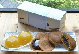 【夏のお試しセット】（送料無料）　黒糖どらやき2個＋薄皮どら2個＋湘南ゴールドゼリー2個