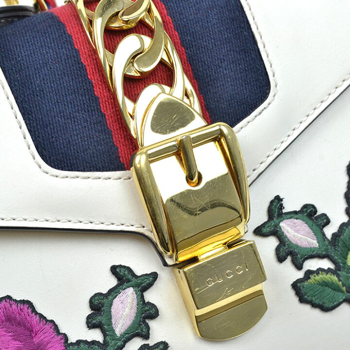 楽天市場】GUCCI グッチ シルヴィ Sylvie ミニ ハンドバッグ 