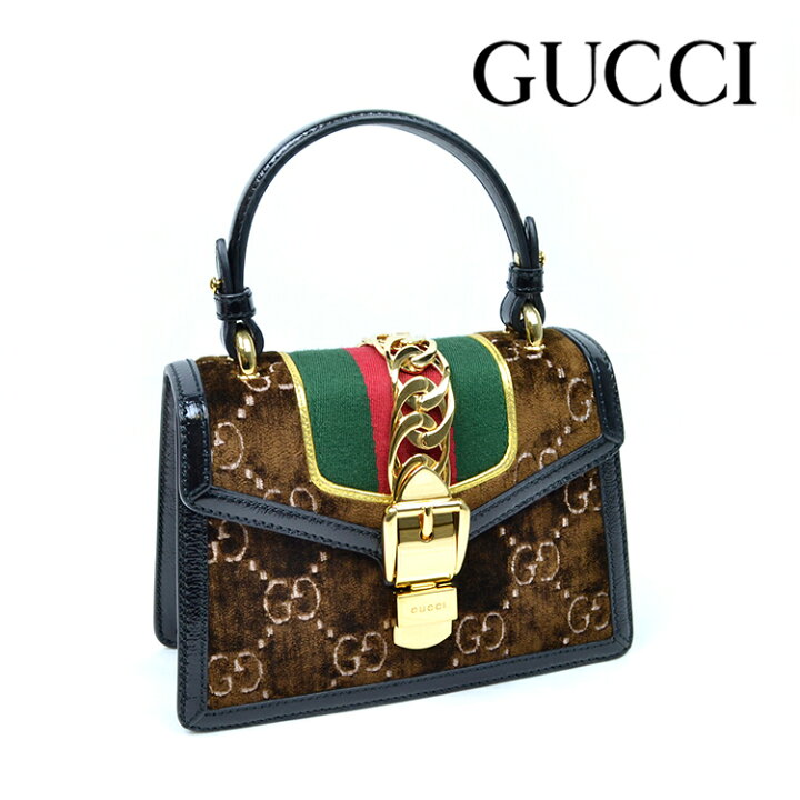楽天市場】GUCCI グッチ シルヴィ Sylvie ミニバッグ ベルベット  