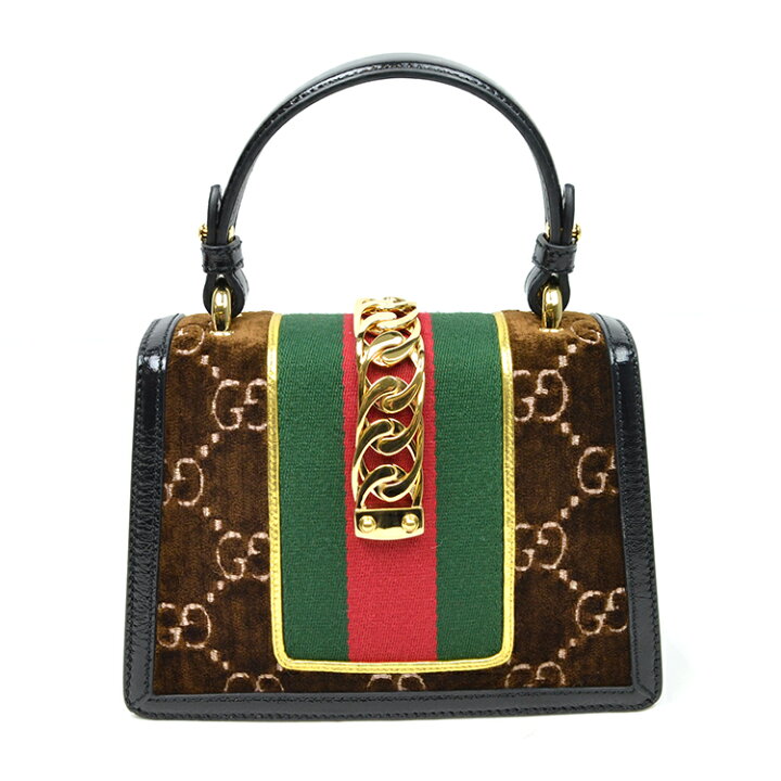 楽天市場】GUCCI グッチ シルヴィ Sylvie ミニバッグ ベルベット  