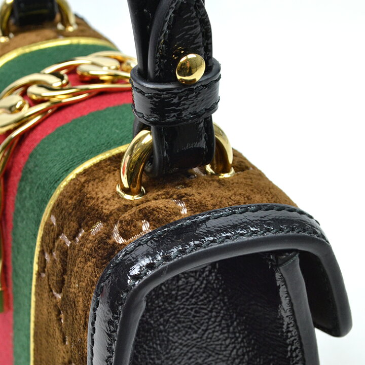 楽天市場】GUCCI グッチ シルヴィ Sylvie ミニバッグ ベルベット  