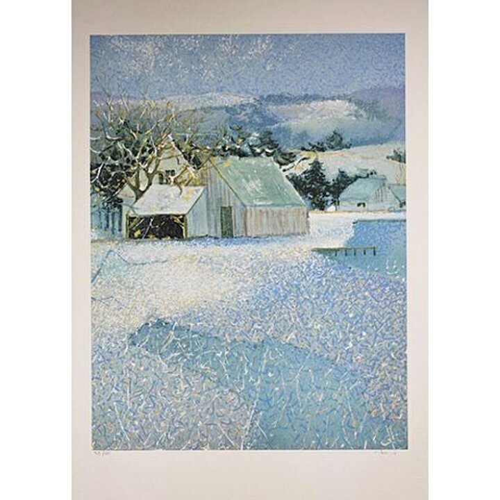 楽天市場】アンドレ・ブーリエ 【青い風景 リトグラフ】 絵画 洋画 