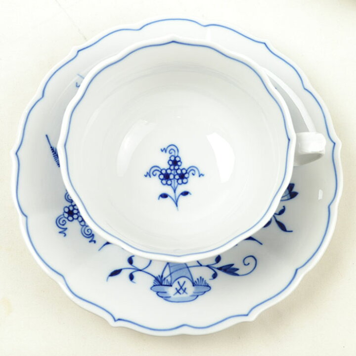 楽天市場】Meissen マイセン ブルーオニオン ティーカップ&ソーサー 2 