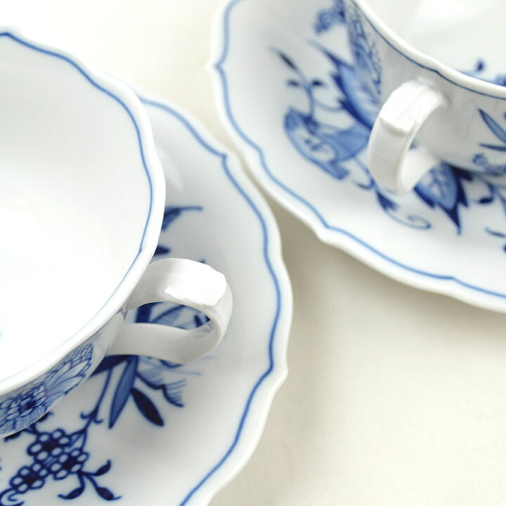 楽天市場】Meissen マイセン ブルーオニオン ティーカップ&ソーサー 2  