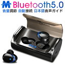 【改良版】Bluetooth イヤホン ワイヤレスイヤホン Bluetooth5.0 自動ペアリング カナル イヤホン マイク内蔵 両耳通話 音量調整 IPX7...