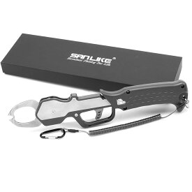送料無料 サンライク(SANLIKE) フィッシュグリップ フィッシンググリップ フィッシュキャッチャー 計量機能付き ピストル型で握りやすい 30kg大型魚にも対応可能 魚掴み器 釣り 釣り具