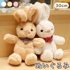 【10/15限定★全品ポイント5倍】「★最大15%OFFクーポン★」ぬいぐるみ ウサギ かわいい 5color うさぎさん かわいい 可愛い ベビー 女の子 子供 小学生 誕生日 クリスマス ギフト プレゼント うさぎ おもちゃ 癒される 出産祝い グッズ 雑貨 動物 アニマル 記念日