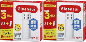正規品　[2セット] クリンスイ 浄水器 カートリッジ 交換用 ポット型 3個入 CPC5Z×2　6個入