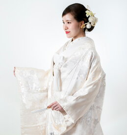 色打掛 レンタル 打掛 白無垢 iro033 白 ホワイト フルセット 前撮り 花嫁衣装セット 婚礼衣装 婚礼 ウェディング ウエディング 高級 貸衣装 衣装レンタル 送料無料 写真撮り 神社婚 【桜におしどり】