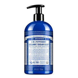 ドクターブロナー Dr.Bronner's オーガニック シュガーソープ ペパーミント 710ml 【あす楽】【割引クーポンあり】