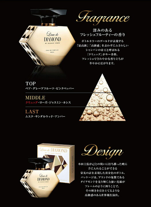 楽天市場】ロードダイアモンド バイ ケイスケ ホンダ オードパルファム 